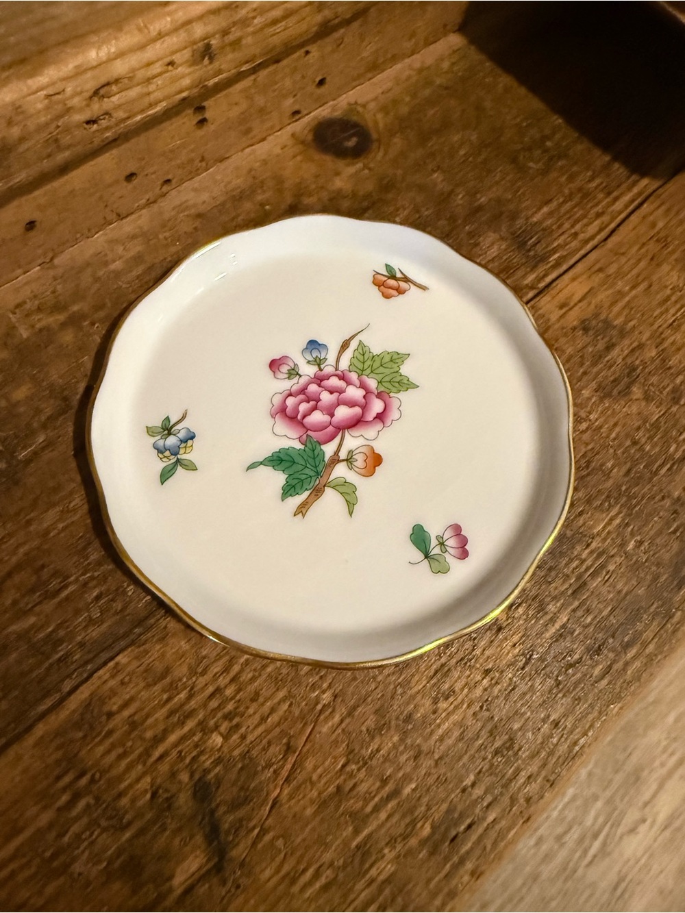 Collectible Herend Hungary Fine European Porcelain Small Trinket Dish - Picture 2 of 11